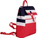 Navy Blue With Red Buckle Everyday Backpack View2