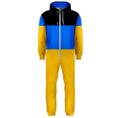 Bright Yellow With Blue Hooded Jumpsuit (men)  by tmsartbazaar