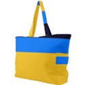 Bright Yellow With Blue Simple Shoulder Bag View1