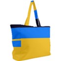 Bright Yellow With Blue Simple Shoulder Bag View2