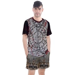   Blood Alchemy    Men s Mesh Tee And Shorts Set