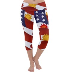 Flage Save Usa Corona Capri Yoga Leggings