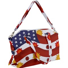 Flage Save Usa Corona Canvas Crossbody Bag