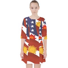 Flage Save Usa Corona Pocket Dress by HermanTelo