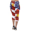 Flage Save Usa Corona Lightweight Velour Capri Leggings  View2