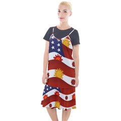 Flage Save Usa Corona Camis Fishtail Dress by HermanTelo