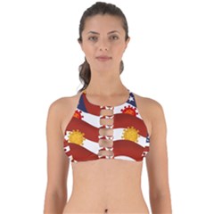 Flage Save Usa Corona Perfectly Cut Out Bikini Top