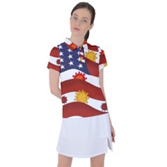 Flage Save Usa Corona Women s Polo Tee