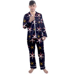 Starfish Men s Long Sleeve Satin Pyjamas Set by Mariart