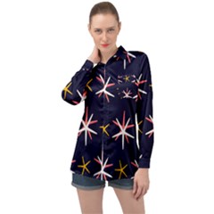 Starfish Long Sleeve Satin Shirt