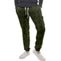 Army Green Color Batik Men s Jogger Sweatpants View1