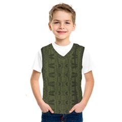 Army Green Color Batik Kids  Sportswear by SpinnyChairDesigns