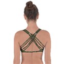 Army Green Color Batik Got No Strings Sports Bra View2