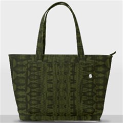 Army Green Color Batik Back Pocket Shoulder Bag 