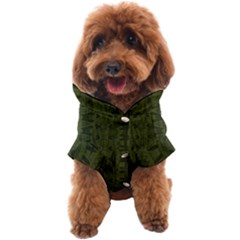 Army Green Color Batik Dog Coat