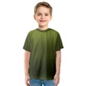 Army Green Gradient Color Kids  Sport Mesh Tee View1