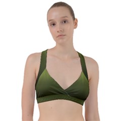 Army Green Gradient Color Sweetheart Sports Bra by SpinnyChairDesigns