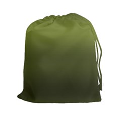 Army Green Gradient Color Drawstring Pouch (2xl) by SpinnyChairDesigns