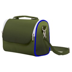 Army Green Gradient Color Satchel Shoulder Bag by SpinnyChairDesigns