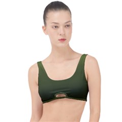 Army Green Gradient Color The Little Details Bikini Top by SpinnyChairDesigns