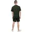 Army Green and Black Stripe Camo Men s Mesh Tee and Shorts Set View2