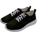 Army Green and Black Stripe Camo Mens Athletic Shoes View2