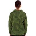 Army Green Color Pattern Women s Zipper Hoodie View2