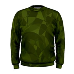 Army Green Color Pattern Men s Sweatshirt by SpinnyChairDesigns