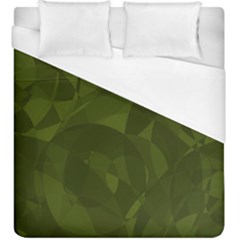 Army Green Color Pattern Duvet Cover (king Size) by SpinnyChairDesigns