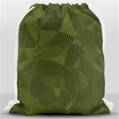 Army Green Color Pattern Drawstring Bag (large) by SpinnyChairDesigns