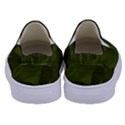 Army Green Color Pattern Kids  Canvas Slip Ons View4