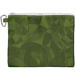 Army Green Color Pattern Canvas Cosmetic Bag (xxxl) by SpinnyChairDesigns