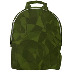 Army Green Color Pattern Mini Full Print Backpack by SpinnyChairDesigns