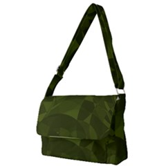 Army Green Color Pattern Full Print Messenger Bag (s) by SpinnyChairDesigns