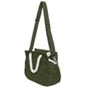 Army Green Color Polka Dots Rope Handles Shoulder Strap Bag View1