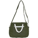 Army Green Color Polka Dots Rope Handles Shoulder Strap Bag View3