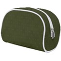 Army Green Color Polka Dots Makeup Case (Medium) View2