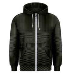 Army Green Black Stripes Men s Zipper Hoodie by SpinnyChairDesigns