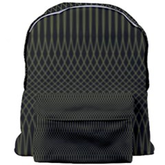 Army Green Black Stripes Giant Full Print Backpack by SpinnyChairDesigns