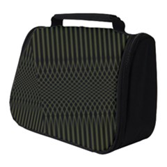 Army Green Black Stripes Full Print Travel Pouch (small) by SpinnyChairDesigns