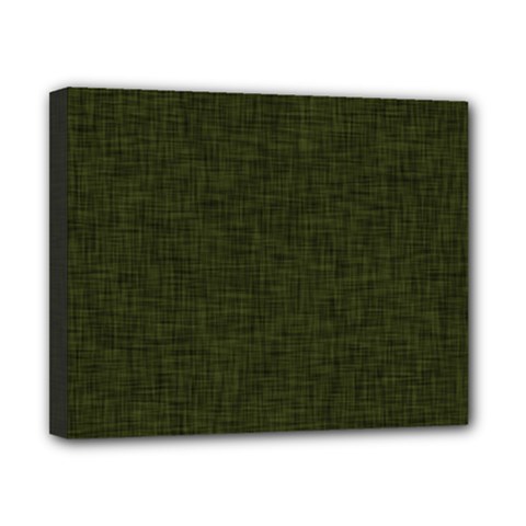 Army Green Texture Canvas 10  X 8  (stretched) by SpinnyChairDesigns