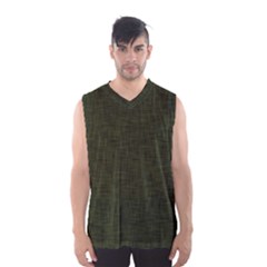 Army Green Texture Men s Basketball Tank Top by SpinnyChairDesigns