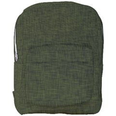 Army Green Texture Full Print Backpack by SpinnyChairDesigns