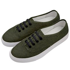 Army Green Texture Women s Classic Low Top Sneakers by SpinnyChairDesigns