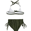 Army Green Texture Kids  Classic Bikini Set View2