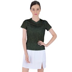 Army Green Texture Women s Sports Top by SpinnyChairDesigns