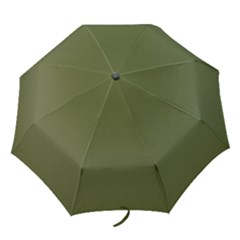 Army Green Color Ombre Folding Umbrellas by SpinnyChairDesigns