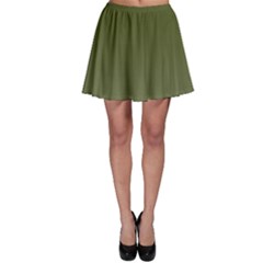 Army Green Color Ombre Skater Skirt by SpinnyChairDesigns