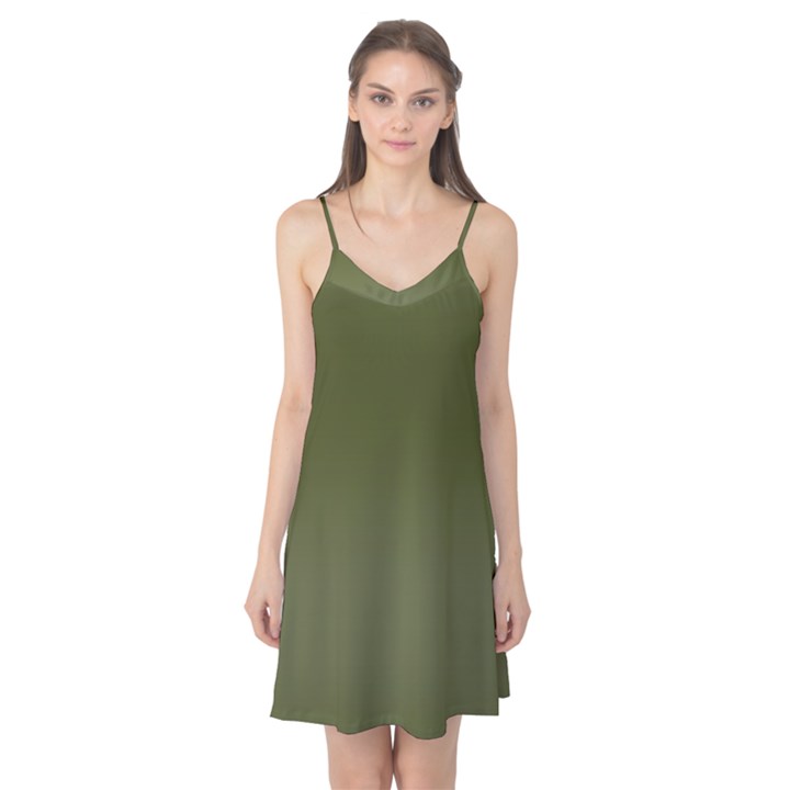 Army Green Color Ombre Camis Nightgown