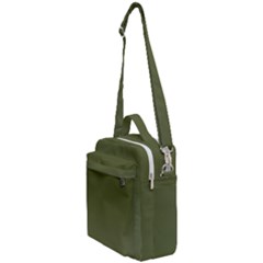 Army Green Color Ombre Crossbody Day Bag by SpinnyChairDesigns